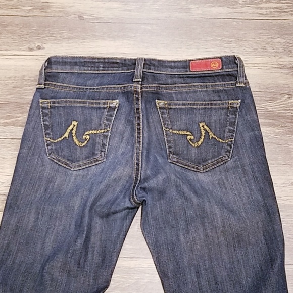 AG Adriana Goldshmied The Angel Dark Wash Boot Cut Jeans - Picture 4 of 8